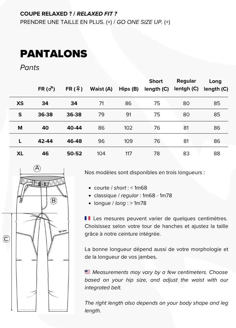 Guide des tailles